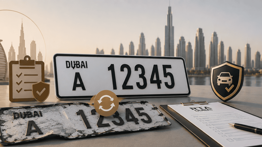 Lost or Damaged Plate Replacement in Dubai