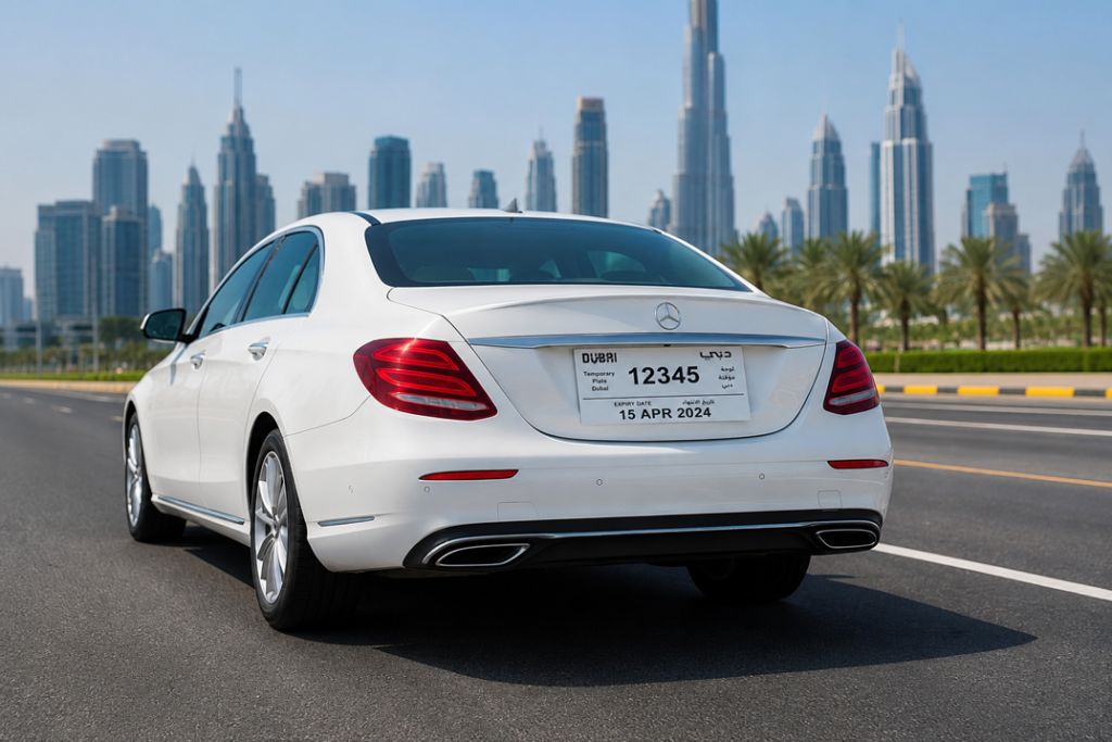Temporary Number Plate Dubai